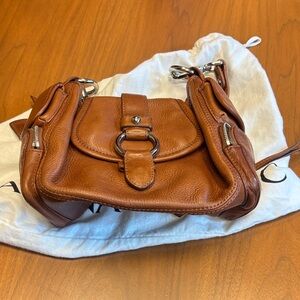 Banana Republic Tan Leather Crossbody Bag